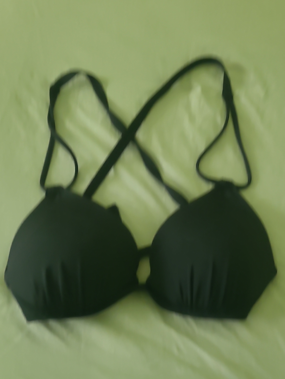 Shade & Shore Black Crossback Padded Bra